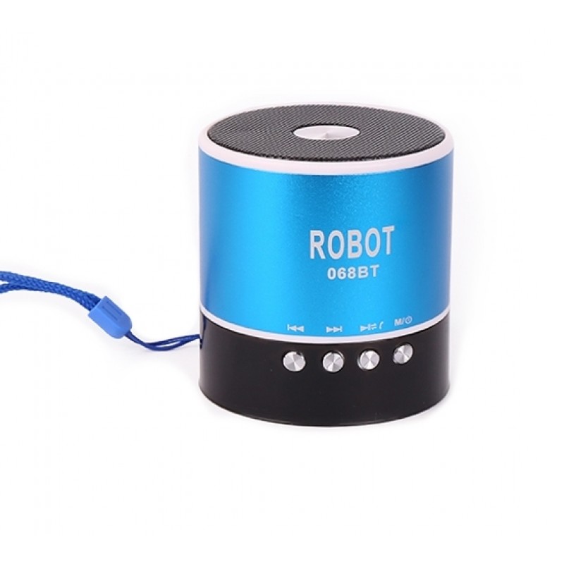 Φορητό Bluetooth ψηφιακό ραδιόφωνο - speaker usb / tf / line in / με εσωτερική μπαταρία Robot-068BT extra loud γαλάζιο OEM Ραδιοφωνάκια ee3433