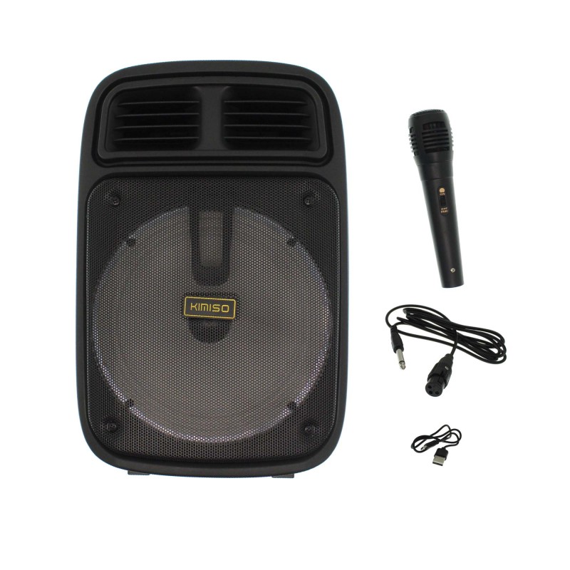 Ασύρματο Bluetooth φορητό ηχείο και karaoke USB με μικρόφωνο και XLR υποδοχή Kimiso KMS-3383 OEM