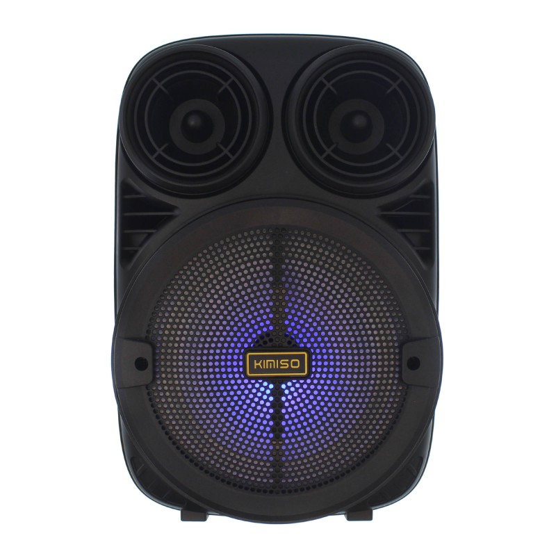 Ασύρματο Bluetooth φορητό ηχείο και karaoke USB με μικρόφωνο και XLR υποδοχή μαύρο Kimiso KMS-3381