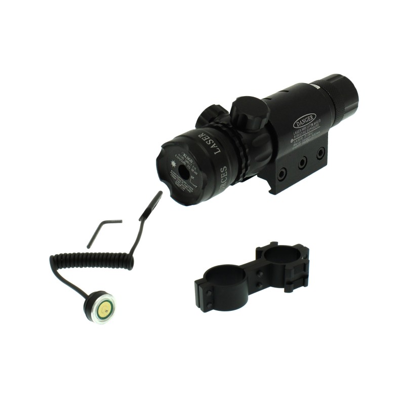 Σκόπευτρο για ράγες όπλου laser για στόχευση και σκοποβολή με πράσινη δέσμη μαύρο OEM