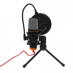 Πυκνωτικό μικρόφωνο με βάση αράχνη, pop φίλτρο, τρίποδο και 3.5mm jack υποδοχή QY-K222 Andowl