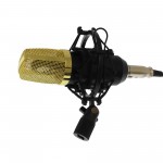 Πυκνωτικό μικρόφωνο με βάση αράχνη και XLR υποδοχή μαύρο-χρυσό Q-MIC3 Andowl
