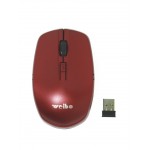 Ασύρματο οπτικό ποντίκι Weibo 2.4Ghz 3200dpi RF2808USB κόκκινο OEM Περιφερειακά Η/Υ ee3956