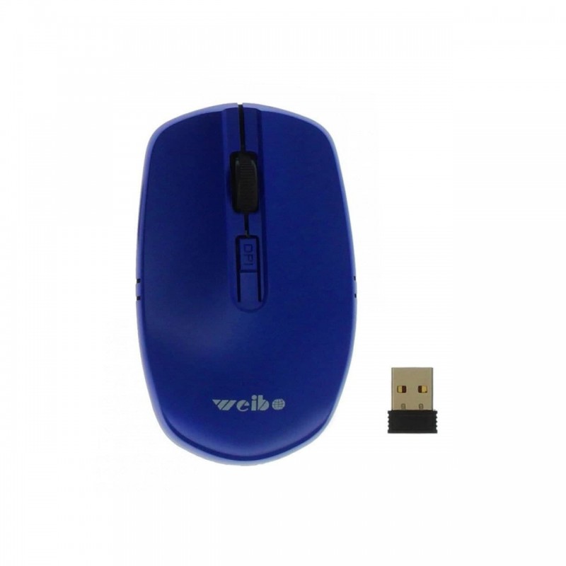 Ασύρματο οπτικό ποντίκι Weibo 2.4Ghz 3200dpi RF2808USB μπλε OEM