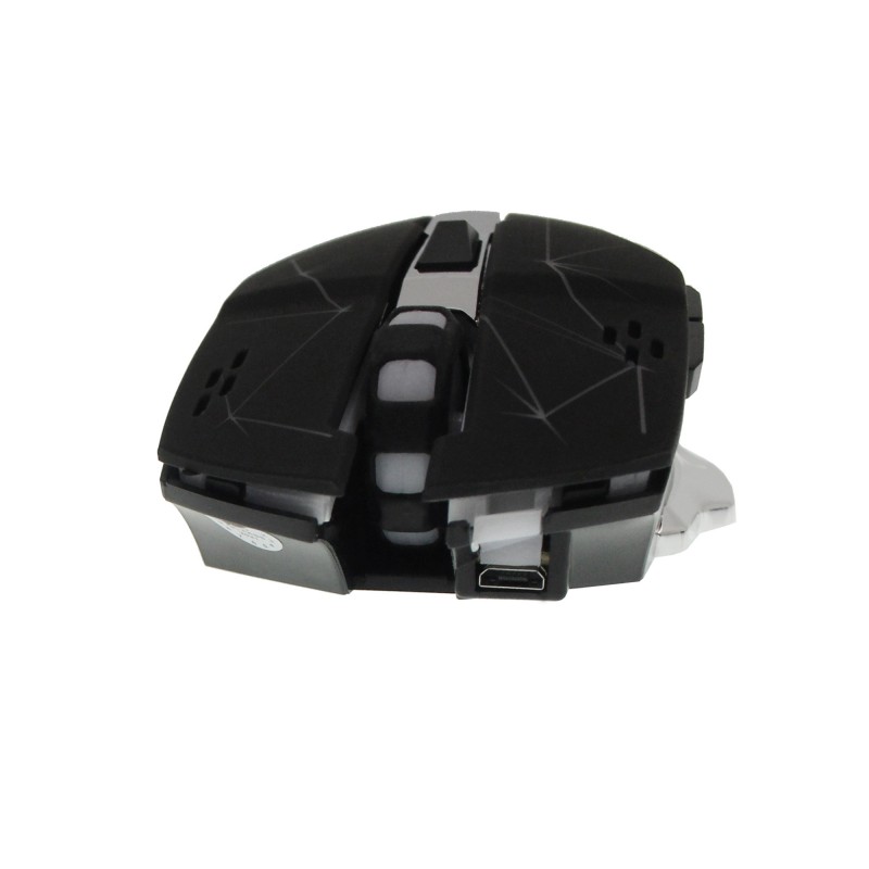 Ασύρματο φωτιζόμενο ποντίκι υψηλής ταχύτητας gaming μαύρο 2.4Ghz Q13 T-WOLF OEM