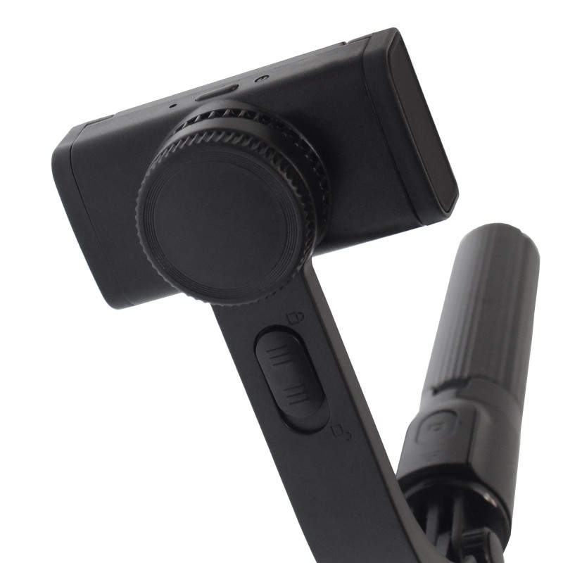 3 σε 1 Bluetooth Τρίποδο, Selfie stick και Gimbal κινητού με αποσπώμενο χειριστήριο μαύρο L08