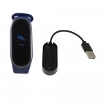Smart Watch sport Bluetooth με βάση φόρτισης USB και λουράκι σιλικόνης μπλε Q-T188 Andowl 
