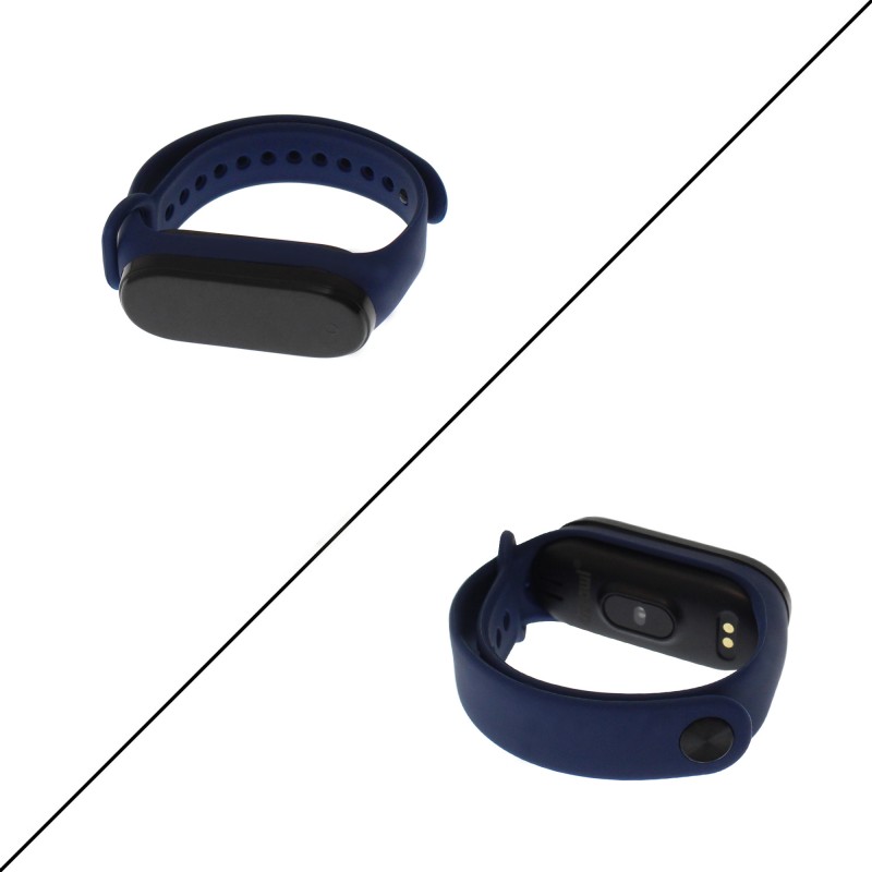 Smart Watch sport Bluetooth με βάση φόρτισης USB και λουράκι σιλικόνης μπλε Q-T188 Andowl 