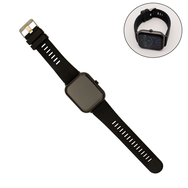 Smartwatch ρολόι χειρός με παλμογράφο μαύρο H25 Awei 