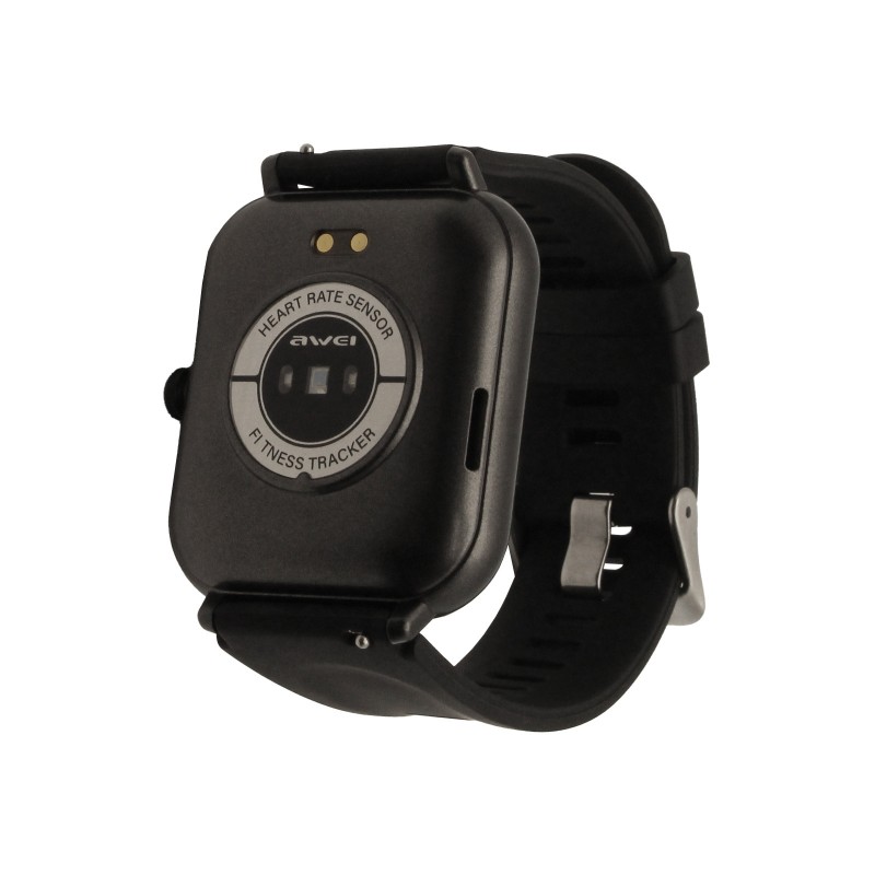 Smartwatch ρολόι χειρός με παλμογράφο μαύρο H25 Awei 