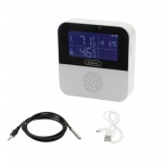 Ψηφιακός επαναφορτιζόμενος Bluetooth αισθητήρας θερμοκρασίας και υγρασίας LCD λευκός Q-WD01 Andowl