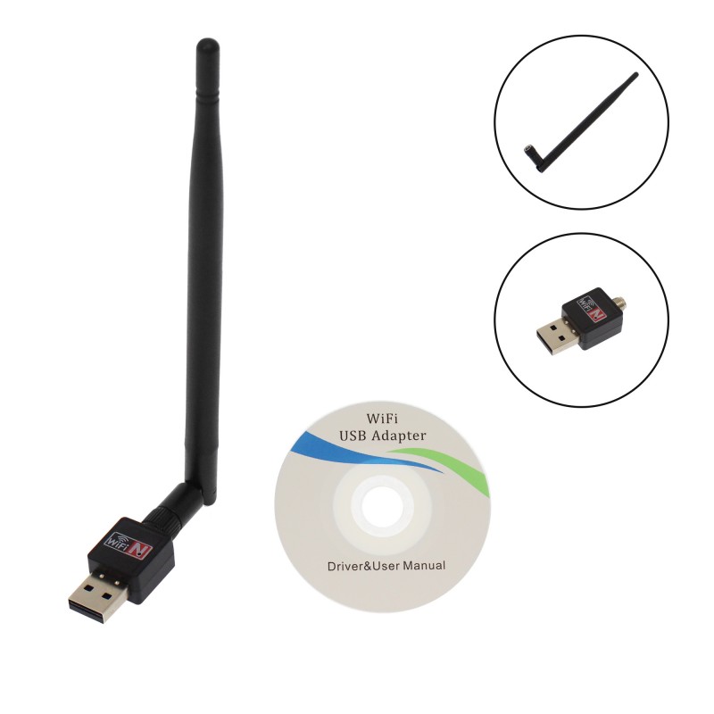 Αντάπτορας δικτύου USB 2.0 Wireless 802.11N με εξωτερική κεραία 1200Mbps Q-A220 Andowl 