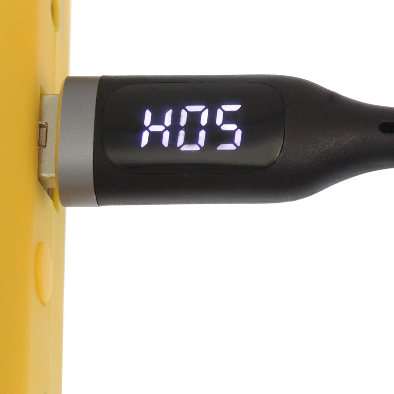 Kαλώδιο USB σε Lightning 2.4A γρήγορης φόρτισης και μεταφοράς δεδομένων 1m με μέτρηση τάσης/διάρκειας/έντασης LCD MX-CB39 MOXOM