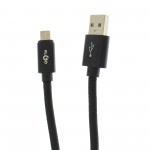 Καλώδιο γρήγορης φόρτισης και μεταφοράς δεδομένων 2m USB 2.0 σε Micro USB μαύρο S-51 KLGO