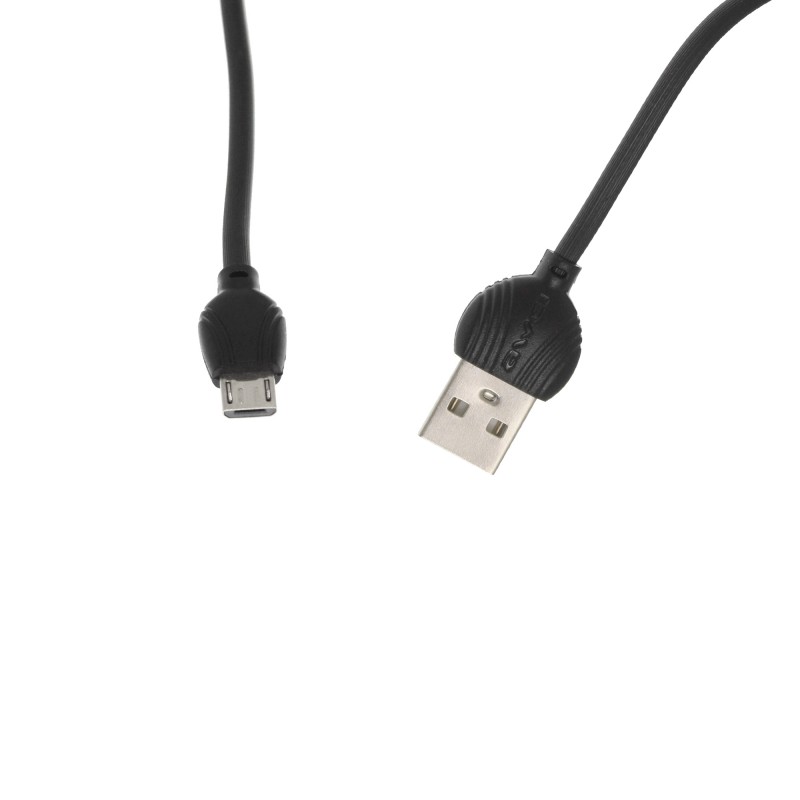 Καλώδιο γρήγορης φόρτισης και μεταφοράς δεδομένων 2.5A USB σε Micro USB 2m μαύρο CL-61M Awei