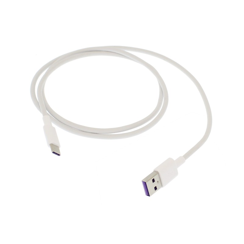 Καλώδιο γρήγορης φόρτισης και μεταφοράς δεδομένων 5A USB 2.0 σε Type C 1m λευκό Q-SJ6 Andowl