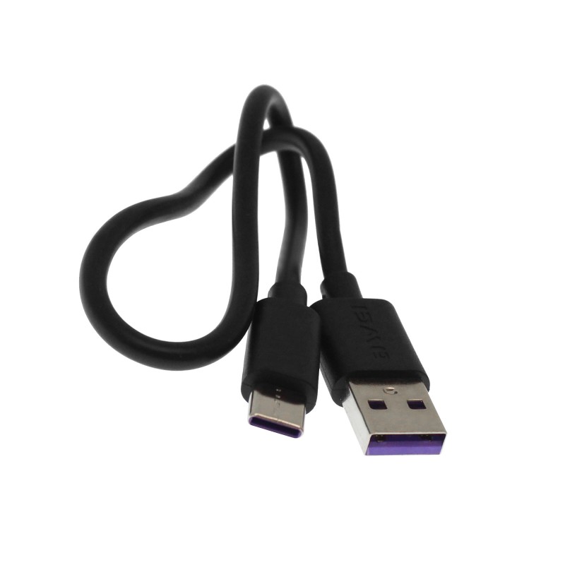 Καλώδιο γρήγορης φόρτισης και μεταφοράς δεδομένων USB σε Type C 30cm μαύρο CL-113T Awei