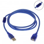 Καλώδιο επέκτασης USB αρσενικό σε USB θηλυκό 1.5m μπλε OEM