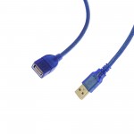 Καλώδιο επέκτασης USB αρσενικό σε USB θηλυκό 50cm μπλε OEM