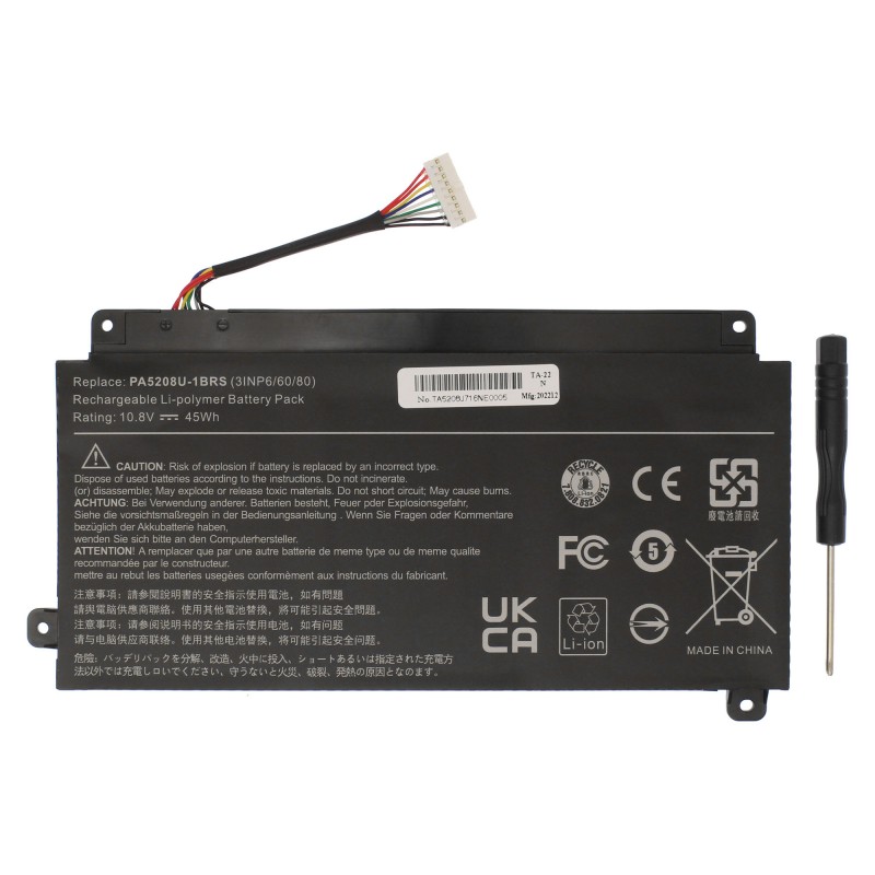 Μπαταρία laptop για Toshiba Satellite PA5208U-1BRS CB35-B3330 10.8V 4150mAh Li-Polymer OEM