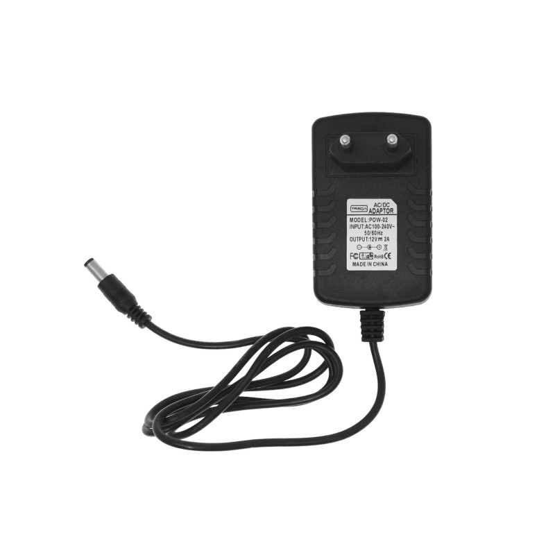 Universal φορτιστής/charger 12V 2A 24W μαύρος POW-02 TREQA