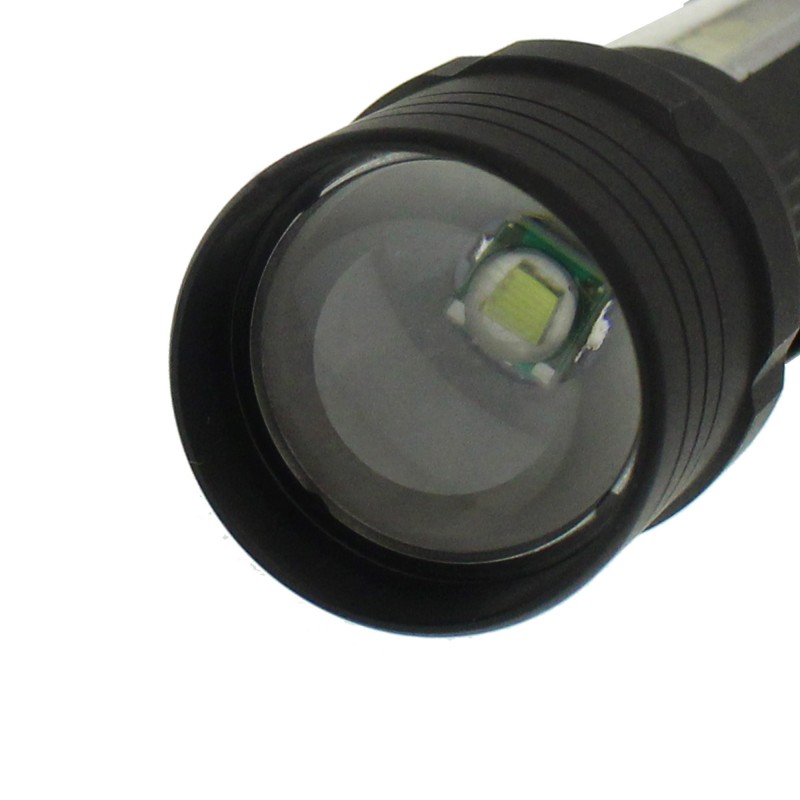 Επαναφορτιζόμενος πολυλειτουργικός διπλός COB LED φακός USB 450LM IPX4 με 4 λειτουργίες OEM