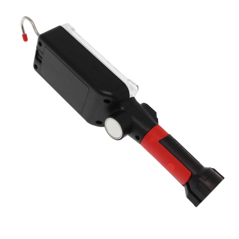 LED Επαναφορτιζόμενος φακός COB 20W 700LM USB με γάντζο και μαγνητική βάση μανταλάκι ZJ-8859-B