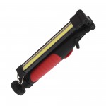Επαναφορτιζόμενος LED φακός USB  με περιστρεφόμενη κεφαλή κάθετα 180° και οριζόντια 270° μαύρο-κόκκινο MX-W55A