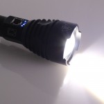 LED Επαναφορτιζόμενος φακός P90 3W 800LM USB με 3 λειτουργίες φωτισμού και zoom IP65 OEM