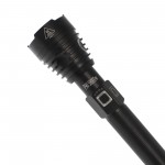 LED Επαναφορτιζόμενος φακός P90 3W 800LM USB με 3 λειτουργίες φωτισμού και zoom IP65 OEM