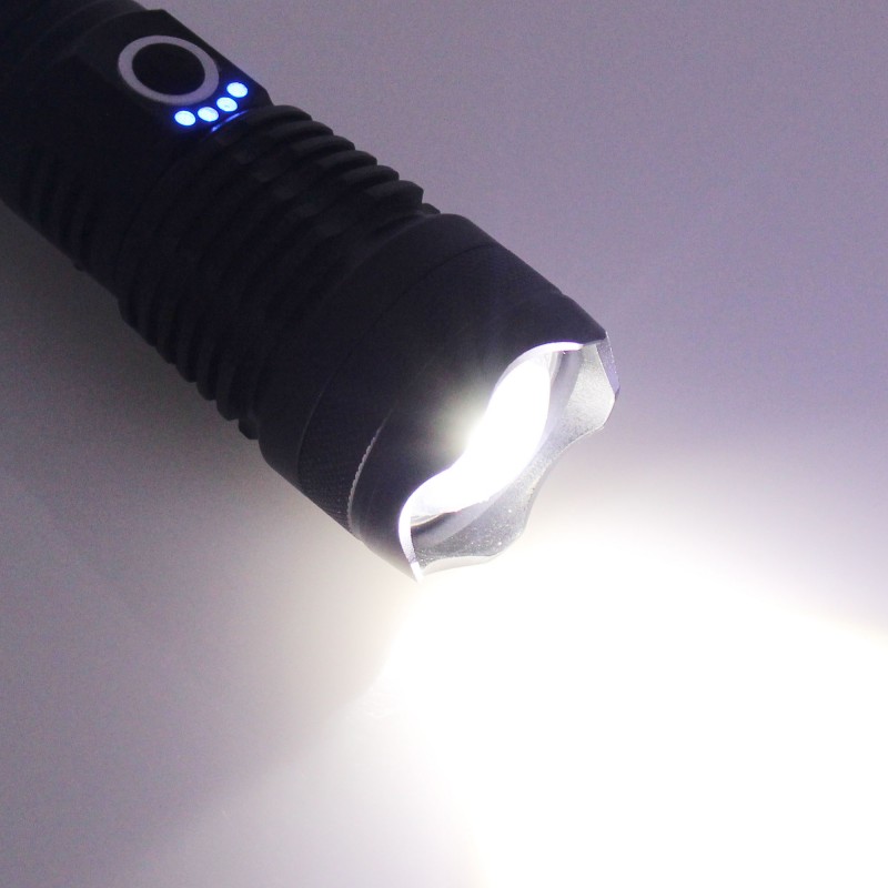 LED Επαναφορτιζόμενος φακός CREE P50 USB με 5 λειτουργίες IP65 BL-X71-P50 X-BALOG