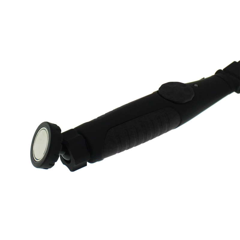 Επαναφορτιζόμενος LED φακός με περιστρεφόμενη κεφαλή 270° και περιστροφή 180° USB μαύρος OEM