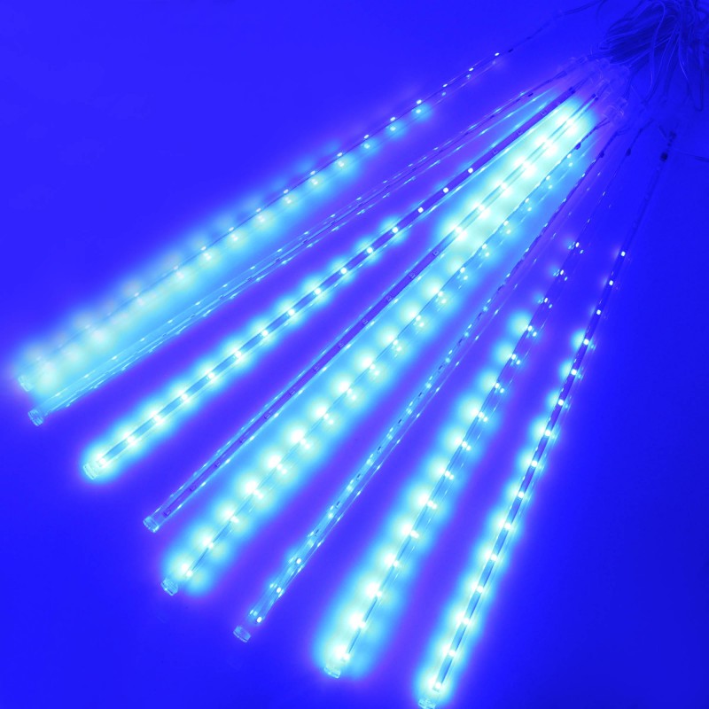 Χριστουγεννιάτικη LED βροχή μετεωριτών μπλε 8 τεμάχια των 50cm IP65 OEM