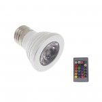 LED E27 5W spot RGB 220V με ασύρματο χειριστήριο OEM RGB ee1761