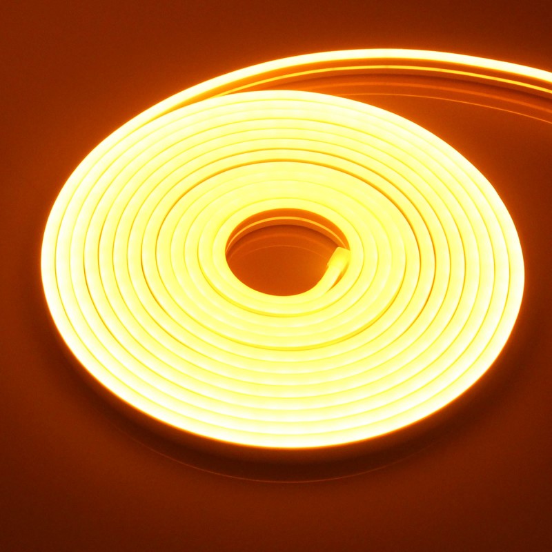 LED ταινία-strip εύκαμπτη φωτιζόμενη Neon 5m 600 SMD 12V πορτοκαλί αδιάβροχη IP65 ΟΕΜ