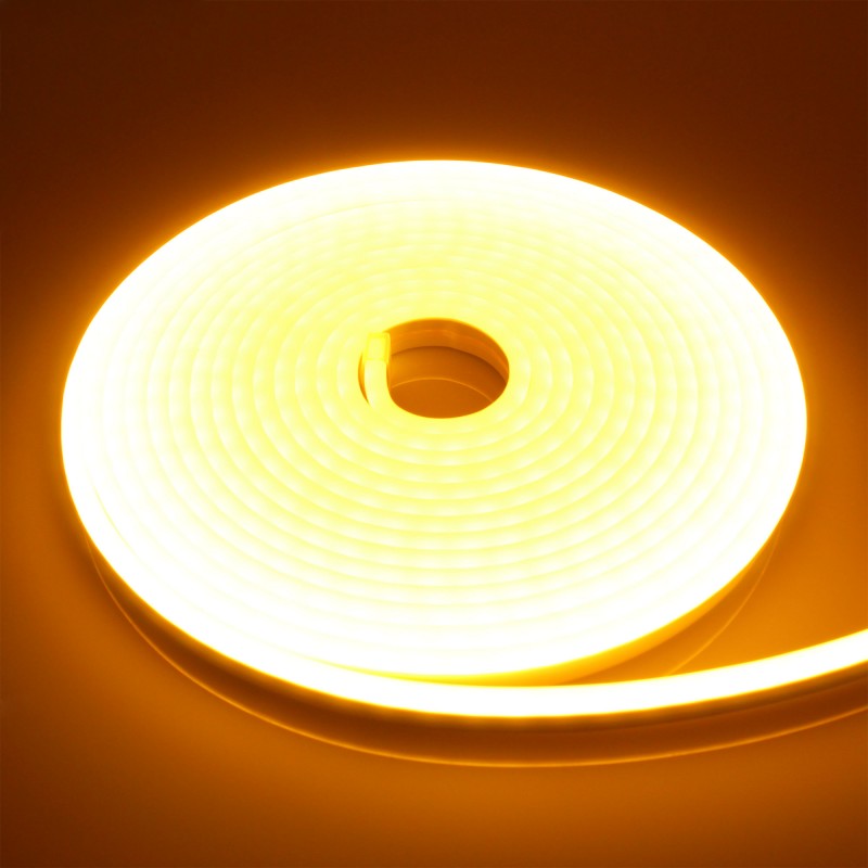 LED ταινία-strip εύκαμπτη φωτιζόμενη Neon 5m 600 SMD 12V κίτρινη αδιάβροχη IP65 ΟΕΜ