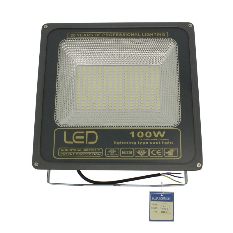 LED προβολέας αλουμινίου super slim αδιάβροχος 100W IP66 240 SMD 9000LM 220V ψυχρό λευκό OEM