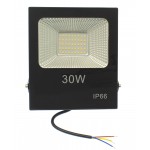 LED αδιάβροχος προβολέας αλουμινίου super slim 30W 220V 45 SMD 2700LM 6500K IP66 OEM