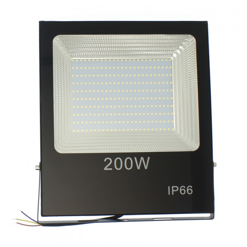 LED αδιάβροχος προβολέας αλουμινίου super slim 200W 220V 250 SMD 15000LM 6500K IP66 OEM