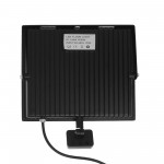 LED αδιάβροχος προβολέας 100W 220V 10000LM 6500Κ IP65 με αισθητήρα κίνησης μαύρος OEM