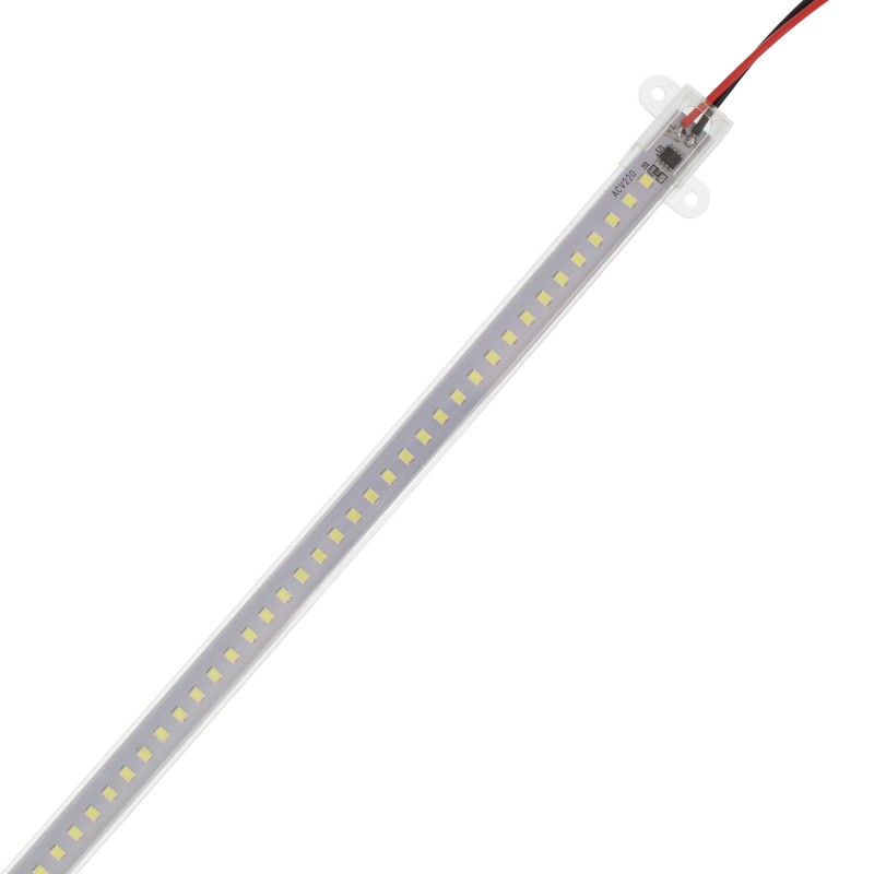 LED μπάρα πλαστική 220V 144 SMD 2835 10W 6500K ψυχρό λευκό 99.5 x 1.5 x 0.8cm OEM