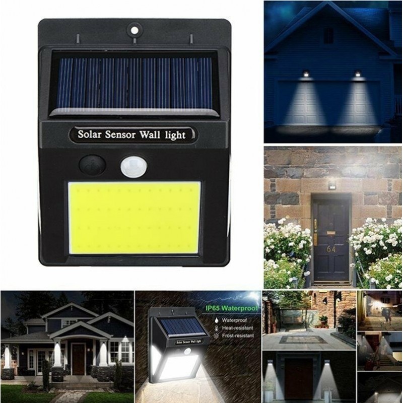 LED τριών όψεων solar εξωτερικού χώρου με ηλιακό panel και αισθητήρα κίνησης OEM Για το σπίτι ee3200