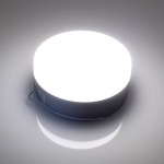 LED ηλιακό φωτιστικό για camping στρογγυλό 10W USB 6000K με γάντζο και 3 λειτουργίες φωτισμού ΟΕΜ