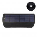 LED Ηλιακό φωτιστικό 6 SMD με μανταλάκι πλαστικό μαύρο IP65 A-097 
