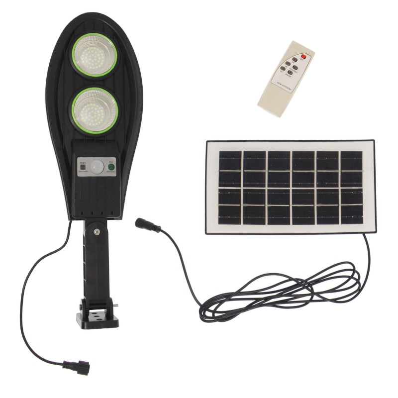 Ηλιακός Solar προβολέας αδιάβροχος 30W 76 SMD 6000K με τηλεχειριστήριο και πάνελ IP65 VR-730 VIKARO