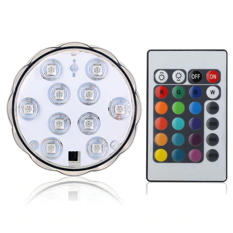 Mini LED υποβρύχιο διακοσμητικό φωτιστικό RGB με 10 SMD OEM LED Gadget ee3581