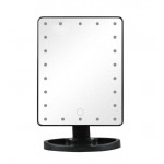 Καθρέπτης μακιγιάζ - Καθρέπτης με 22 LED και κουμπί αφής μαύρο OEM