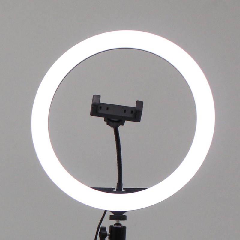 Επαγγελματικό δαχτυλίδι φωτογράφισης LED 30cm dimmable με 3 διαφορετικούς φωτισμούς και τρίποδο ΟΕΜ