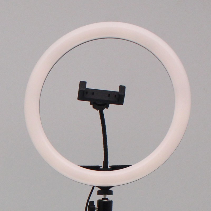 Επαγγελματικό δαχτυλίδι φωτογράφισης LED 30cm dimmable με 3 διαφορετικούς φωτισμούς και τρίποδο ΟΕΜ