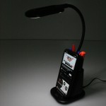 LED φωτιστικό γραφείου με ασύρματη φόρτιση και μολυβοθήκη με εύκαμπτο βραχίονα και 3 λειτουργίες φωτός μαύρο XO WX032